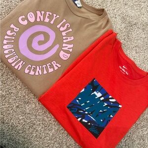 Men’s Nike Brown and Red Short Sleeve Tees